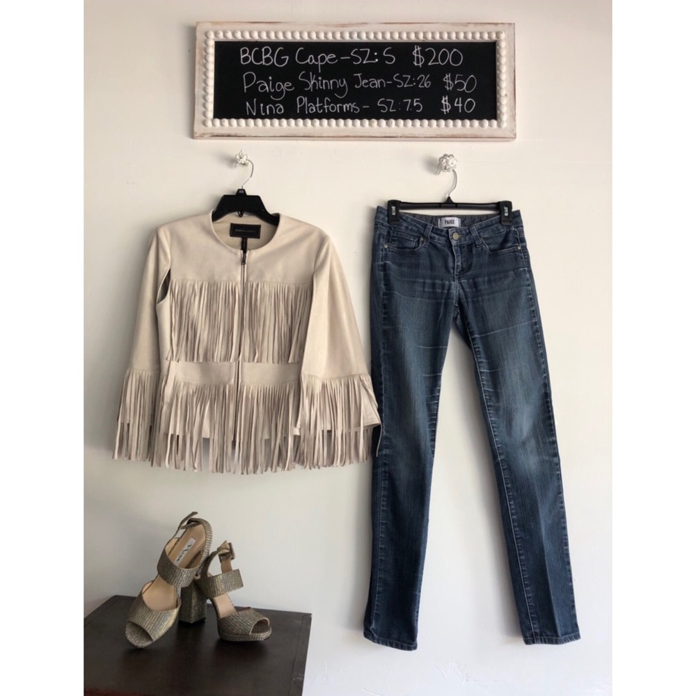 Paige dark skinny jeans